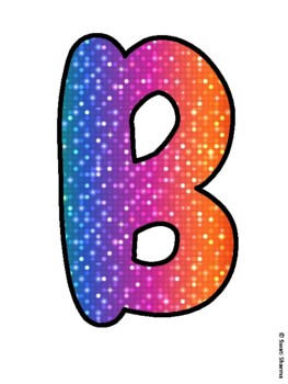 Preview of BE THE I IN KIND! Rainbow Bulletin Board Letters