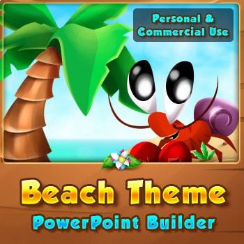 Preview of Beach Theme Visual PowerPoint Builder