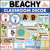 BEACH Theme Classroom Decor Bundle Tropical Island Decorat