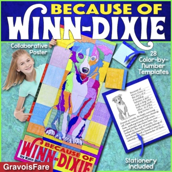 Preview of BECAUSE OF WINN-DIXIE Novel Study Companion Activity - Collaborative Poster