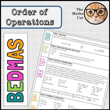 Preview of BEDMAS handout (aka PEDMAS, PEMDAS, BODMAS)  Order of Operations Misconceptions