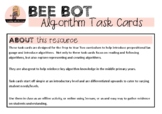BEE BOT ALGORITHM Tasks Cards