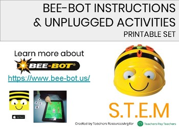 Preview of BEE BOT INSTRUCTIONS SET AND UNPLUGGED GAMES AND ACTIVITIES