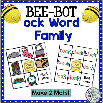Preview of BEE BOT Reading  "OCK' Word Family