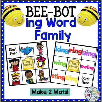 Preview of BEE BOT Reading  "ing' Word Family