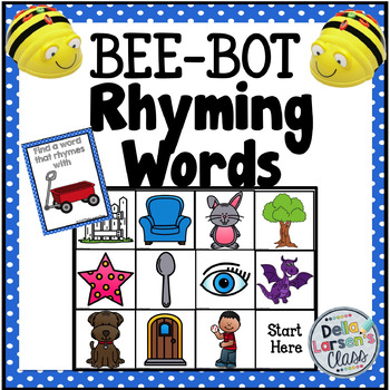 Preview of BEE BOT MAT Rhyming Words