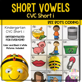 Preview of BEE BOT Short Vowel i