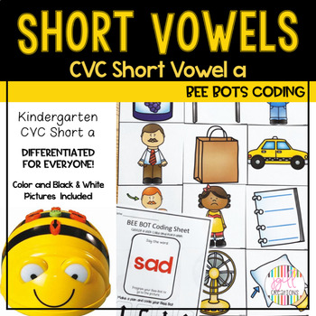 Preview of BEE BOT Short Vowels