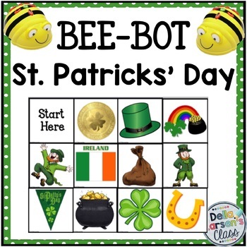 Preview of BEE BOT Mat St. Patrick's Day