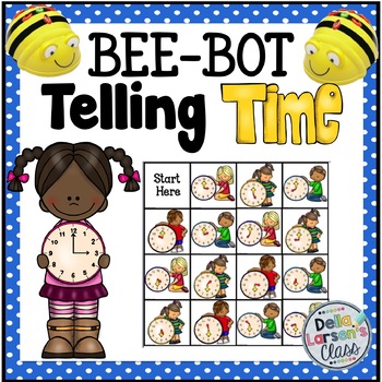 Preview of BEE BOT MAT Telling Time on the Hour and Half Hour