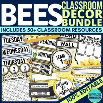 Bee Themed Classroom Decor Bundle - We Are Better Together