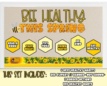 Preview of BEE HEALTHY THIS SPRING // BULLETIN BOARD DECOR