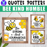 BEE KIND Stay Humble Kindness Inspiration Classroom Decor 