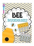 BEE Themed Reading Bookmarks