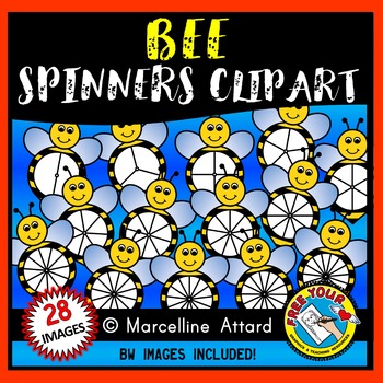 Preview of BEE SPINNERS CLIPART FOR SPRING