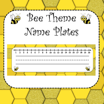 Preview of Bee Theme Name Plates
