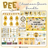BEE Themed Classroom Decor Bundle Editable