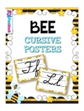 BEE Themed Cursive Alphabet Posters