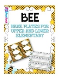 BEE Themed Name Tags Plates