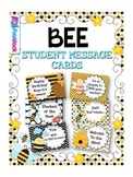 BEE Themed Student Message Cards (Postcards)