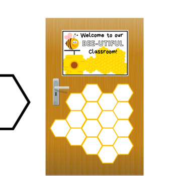 Preview of BEE-UTIFUL Classroom Door Display: Editable