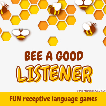 Preview of BEE a Good Listener Receptive Language Games