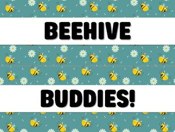 BEEHIVE BUDDIES! Bee Bulletin Board Decor Kit by Swati Sharma | TPT