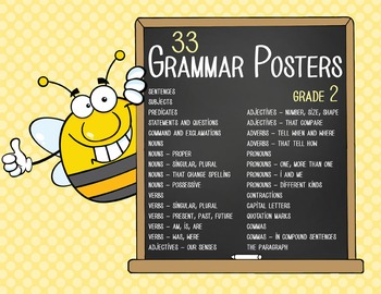 BEES - 2nd grade GRAMMAR posters / Scott Foresman Reading