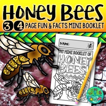 Preview of BEES! {A booklet of activities celebrating honey bees, bumble bees & wasps}