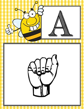 BEES - Alphabet Flag Banner, SIGN LANGUAGE