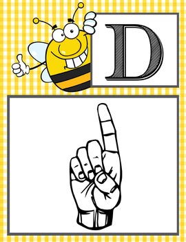 BEES - Alphabet Flag Banner, SIGN LANGUAGE