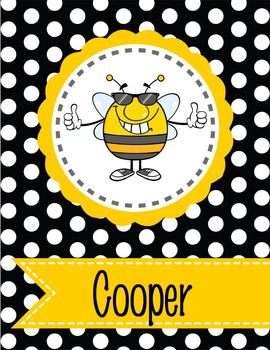 BEES - Binder Covers / MS Word, you personalize