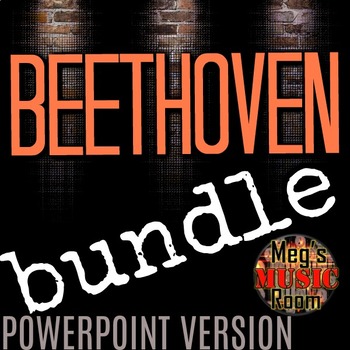Preview of BEETHOVEN BUNDLE for POWERPOINT - Beethoven Games for Elementary Music
