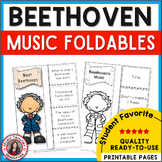 Music Composer Worksheets - BEETHOVEN Biography Research a