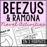 BEEZUS AND RAMONA Novel Study Unit Activities | Book Repor