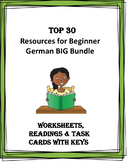 BEGINNER German BIG Bundle: 30 Worksheets, Readings + Task