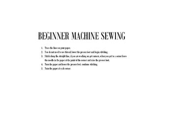 BEGINNER MACHINE SEWING UNIT by MRS VEE | Teachers Pay Teachers