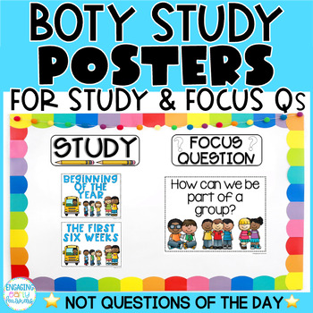 Preview of BEGINNING OF THE YEAR STUDY POSTERS | Creative Curriculum Teaching Strategies