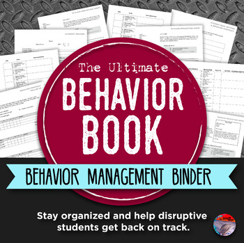 Preview of BEHAVIOR BOOK - Middle & High School Behavior Management Binder
