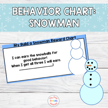 Whole Group Behavior Incentive  Build a Snowman Reward Chart