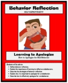 BEHAVIOR REFLECTION - Social Skills - Life Skills