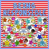 BEING RESPONSIBLE POSTERS- RESOURCES BEHAVIOUR RULES EYFS 