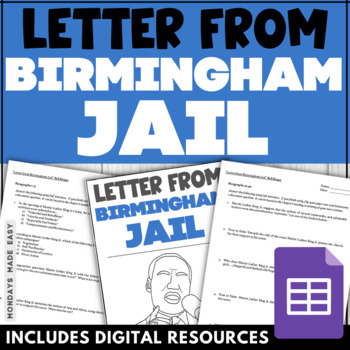 Preview of Martin Luther King Jr. Day - Letter from Birmingham Jail - Bell Ringer Quizzes