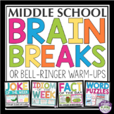 Bell Ringers or Warm Ups - Fun Word Puzzles, Jokes, Facts,