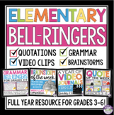 Elementary Bell Ringers - Grammar, Brainstorming, and Writ