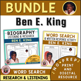 BEN E. KING BUNDLE - Music Activities for Middle and Jr Hi