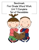 BENCHMARK-FIRST GRADE-WORD WORK-UNIT 4-COMPLETE SET OF DECODABLES