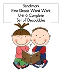 BENCHMARK-FIRST GRADE-WORD WORK-UNIT 6-COMPLETE SET OF DECODABLES