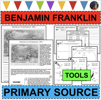 Preview of BENJAMIN FRANKLIN Experiment Lightning Electricity Primary Source