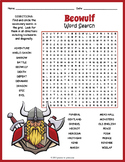 BEOWULF Word Search Puzzle Worksheet Activity